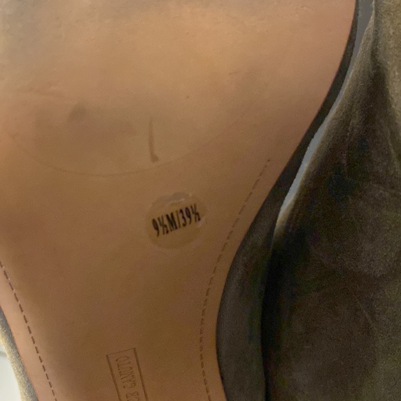 Vince Camuto Olive Suede Heels - Picture 6 of 10